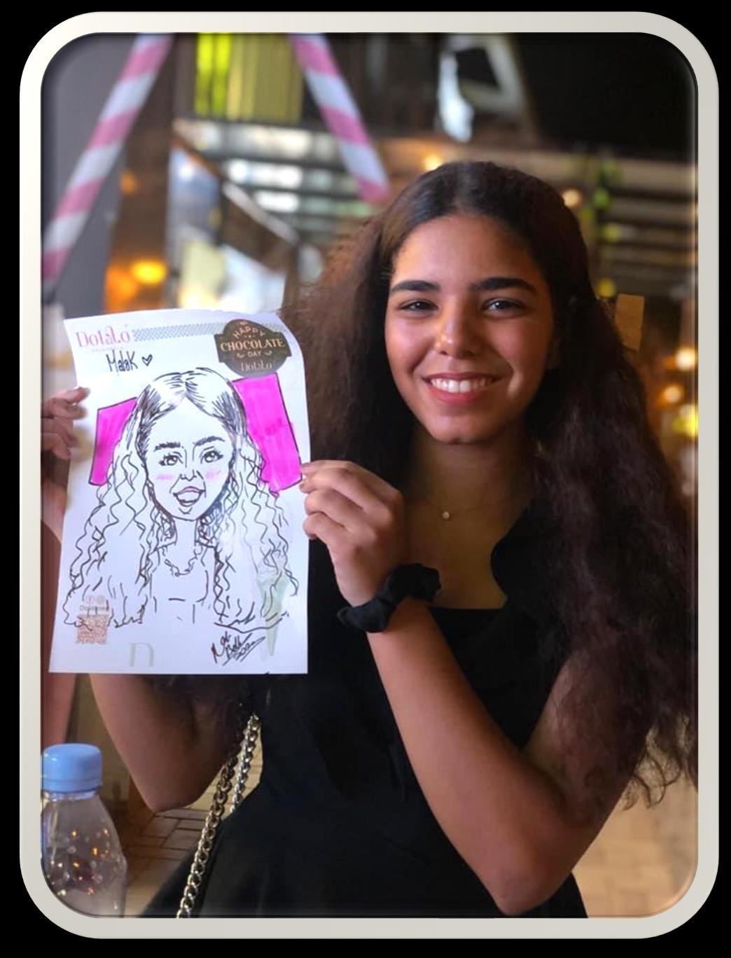 Sharaf DG caricature artist