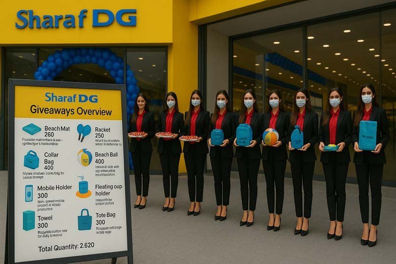 Sharaf DG event staff